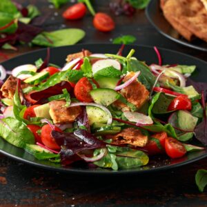 Fattoush da culinária árabe