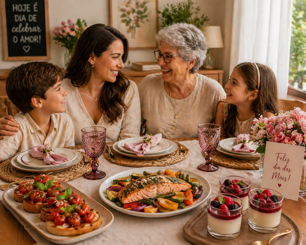 Dia das mães família reunida