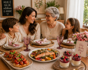 Dia das mães família reunida